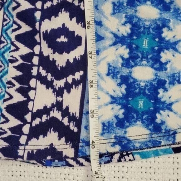 Renee C. Sz. S Multi-Colored Blues Pull-on Maxi Skirt - Picture 4 of 8